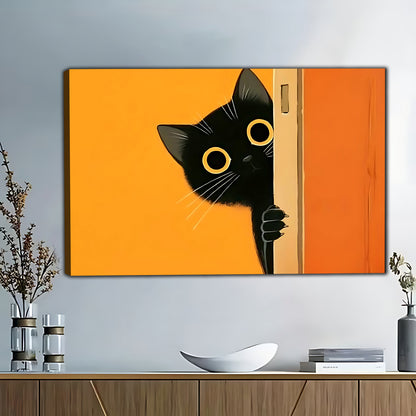 W476 Natural Wood Grain Canvas Decorative Painting – High-Quality Abstract Art | Ideal for Living Rooms and Offices