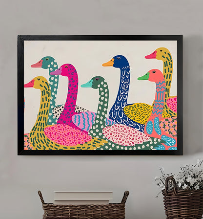 W226  Natural Wood Canvas – High-Quality Abstract Art | Perfect for Living Room & Office