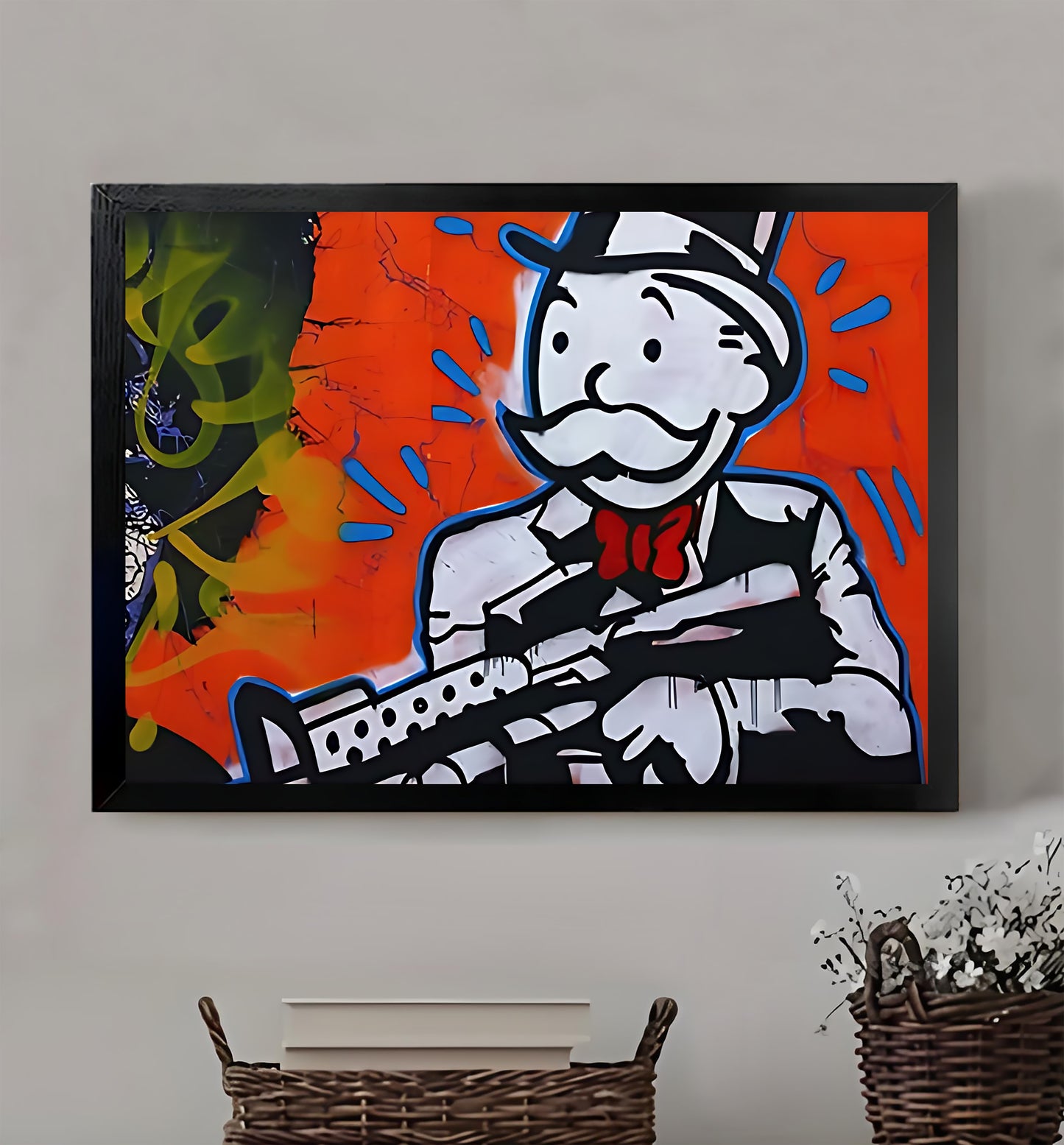 W205  Natural Wood Canvas – High-Quality Abstract Art | Perfect for Living Room & Office