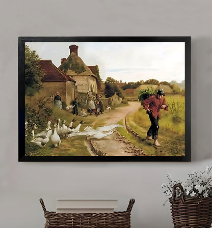 W176  Natural Wood Canvas – High-Quality Abstract Art | Perfect for Living Room & Office