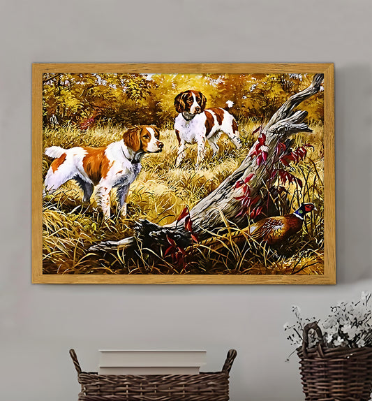 W141  Natural Wood Canvas – High-Quality Abstract Art | Perfect for Living Room & Office