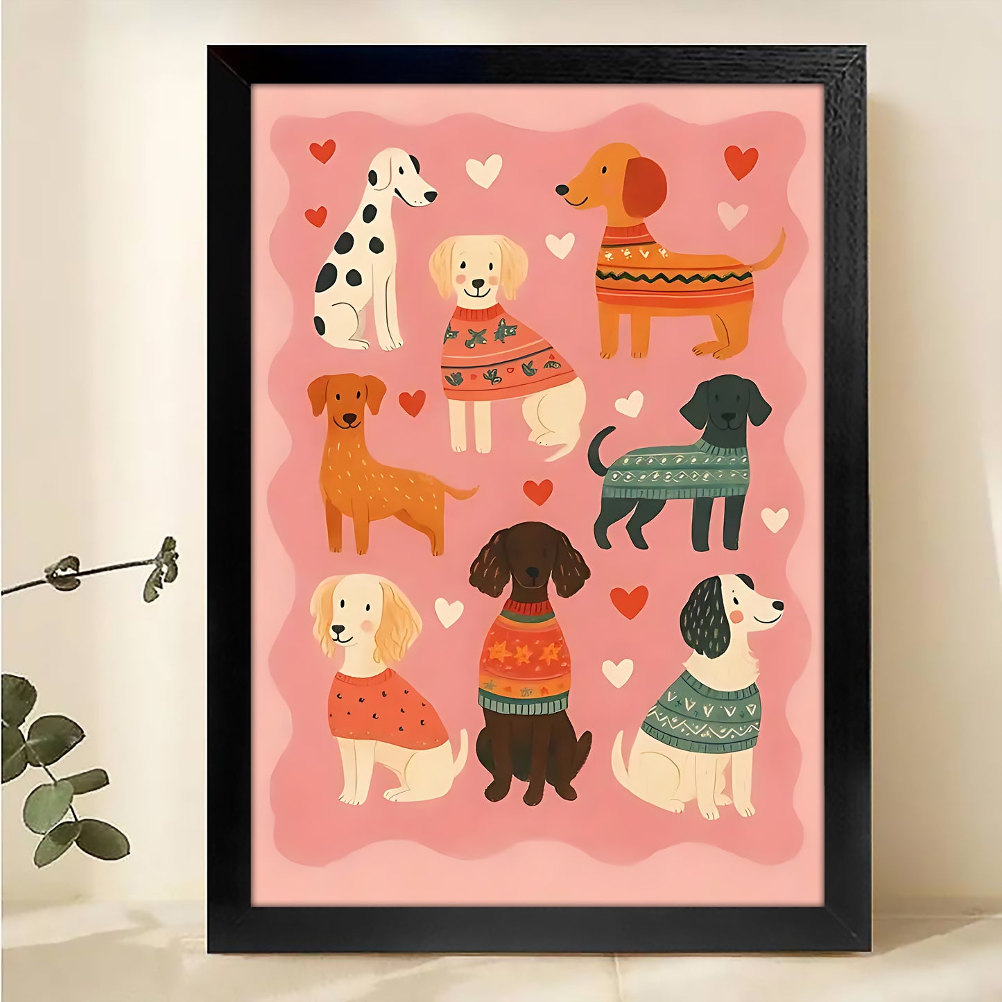 W231 Natural Wood Canvas – High-Quality Abstract Art | Perfect for Living Room & Office