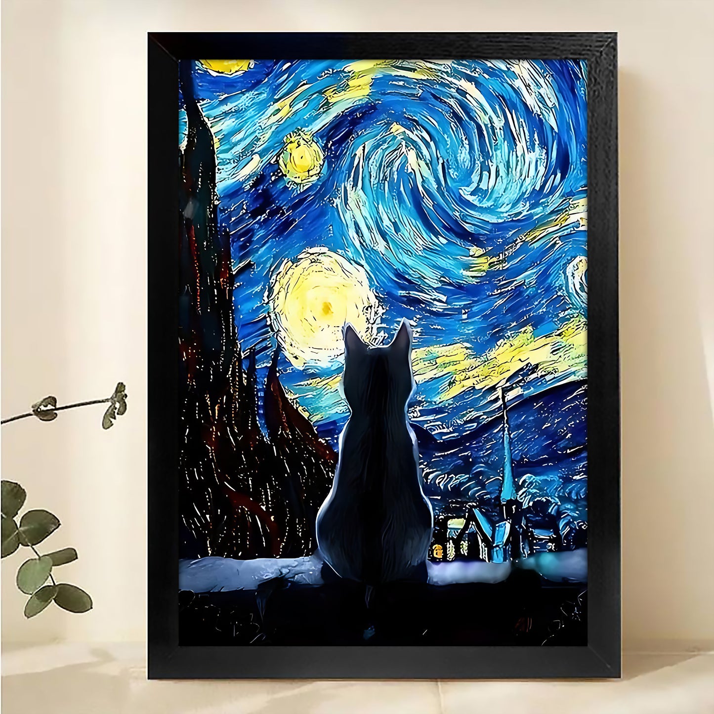 W168  Natural Wood Canvas – High-Quality Abstract Art | Perfect for Living Room & Office