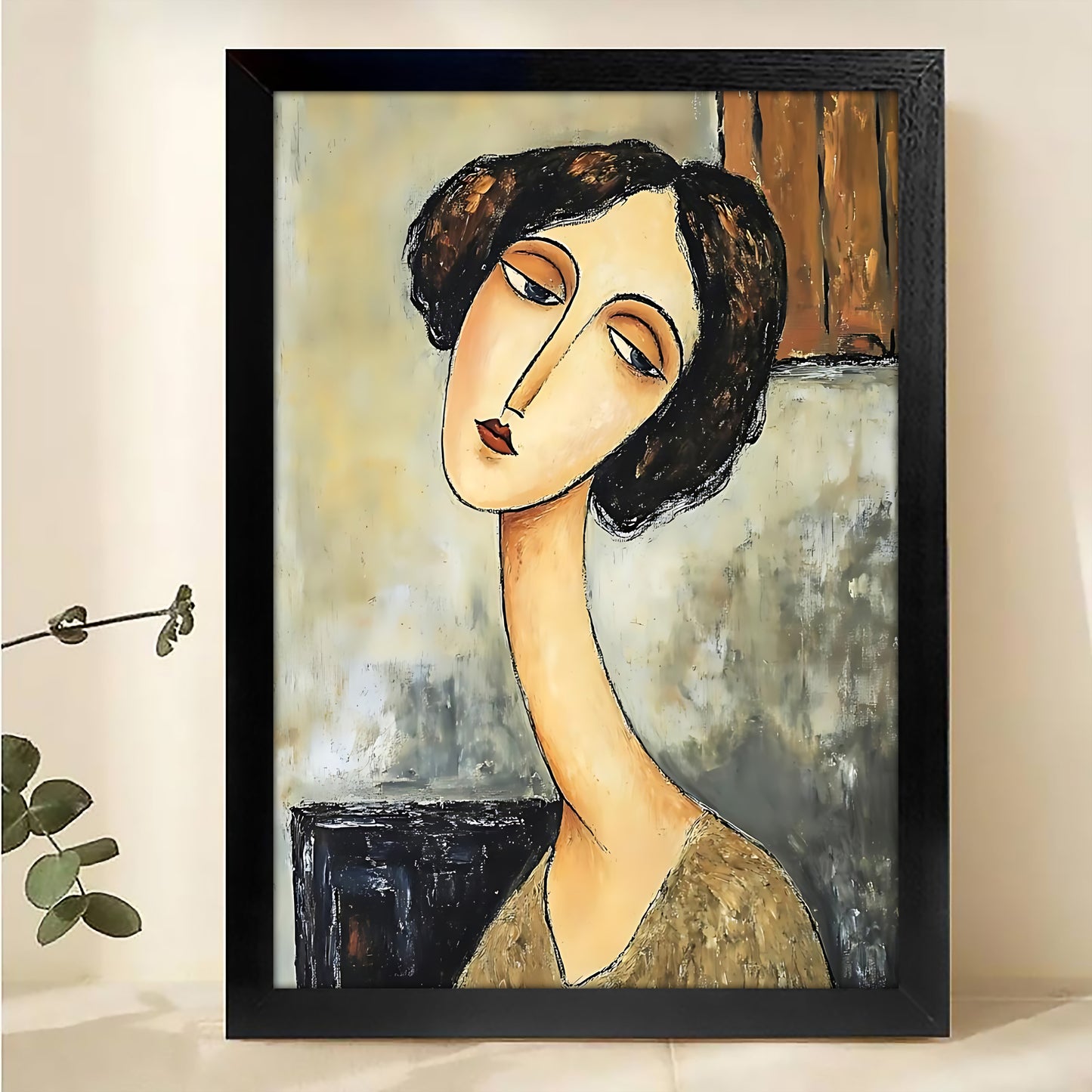 W411 Natural Wood Grain Canvas Decorative Painting – High-Quality Abstract Art | Ideal for Living Rooms and Offices