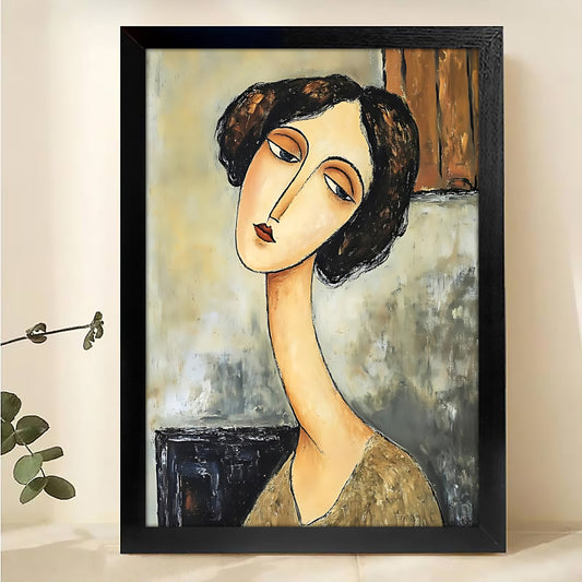 W411 Natural Wood Grain Canvas Decorative Painting – High-Quality Abstract Art | Ideal for Living Rooms and Offices