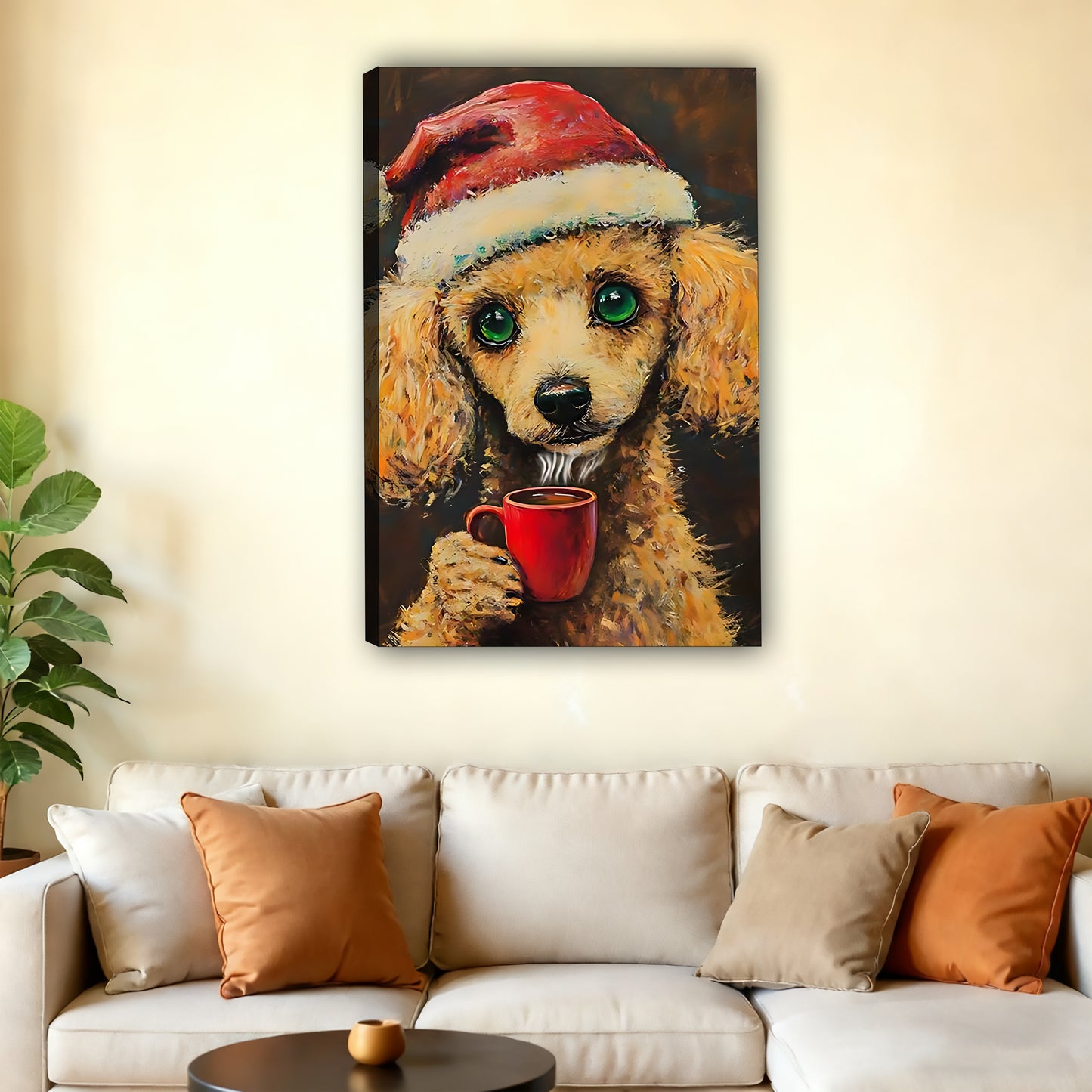 W396 Natural Wood Grain Canvas Decorative Painting – High-Quality Abstract Art | Ideal for Living Rooms and Offices