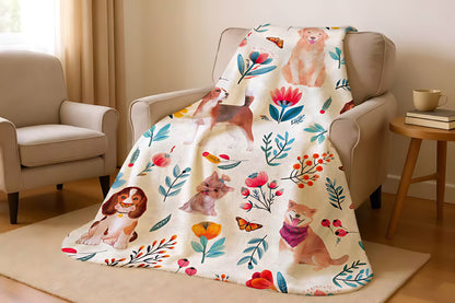 T0104 Flannel Blanket for Bed, Couch, Recliner & Travel - All-Season Comfort, -Pilling, Suitable for Adults and Teens