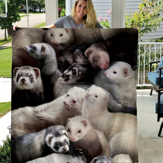 T021 Flannel Blanket for Bed, Couch, Recliner & Travel - All-Season Comfort, -Pilling, Suitable for Adults and Teens