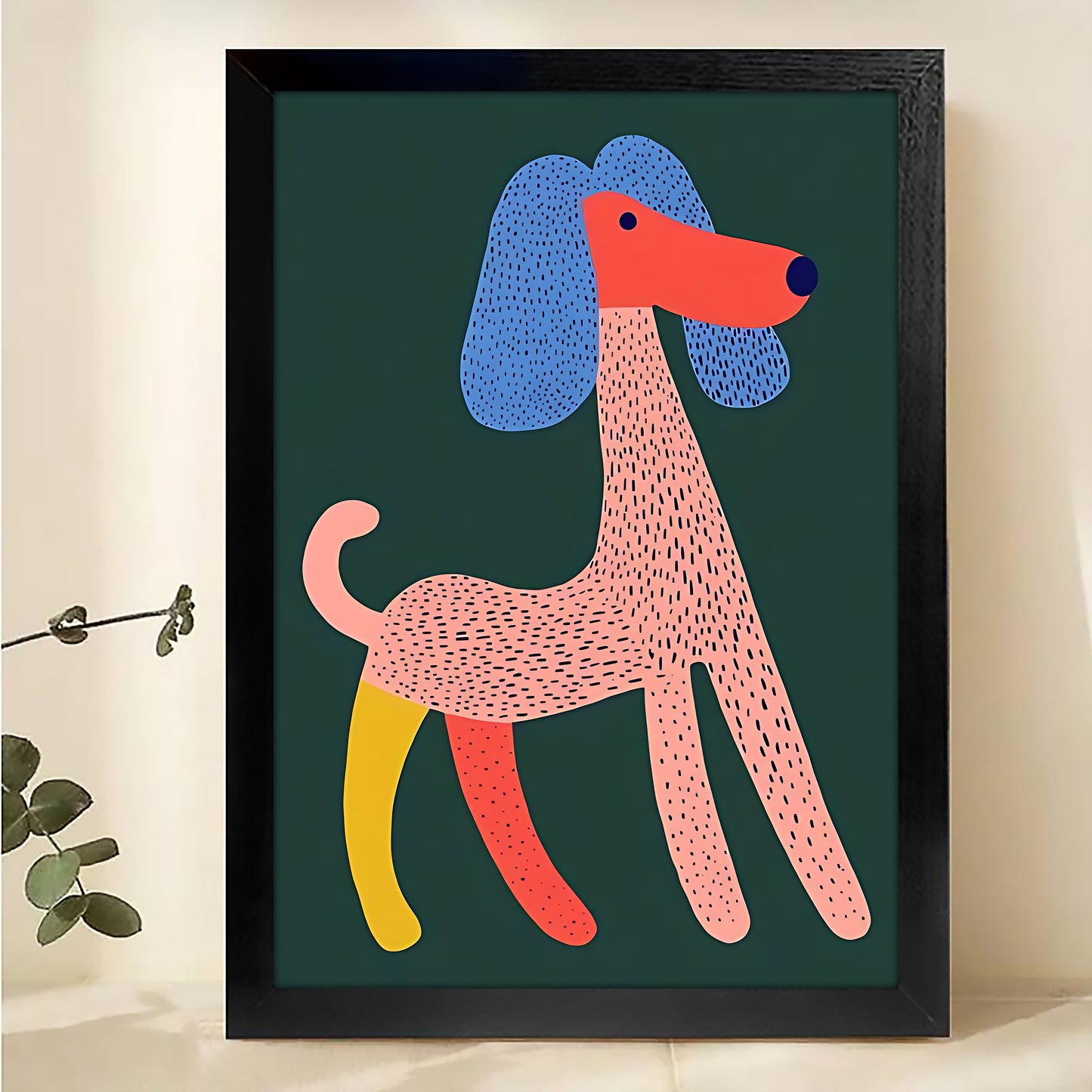 W185  Natural Wood Canvas – High-Quality Abstract Art | Perfect for Living Room & Office