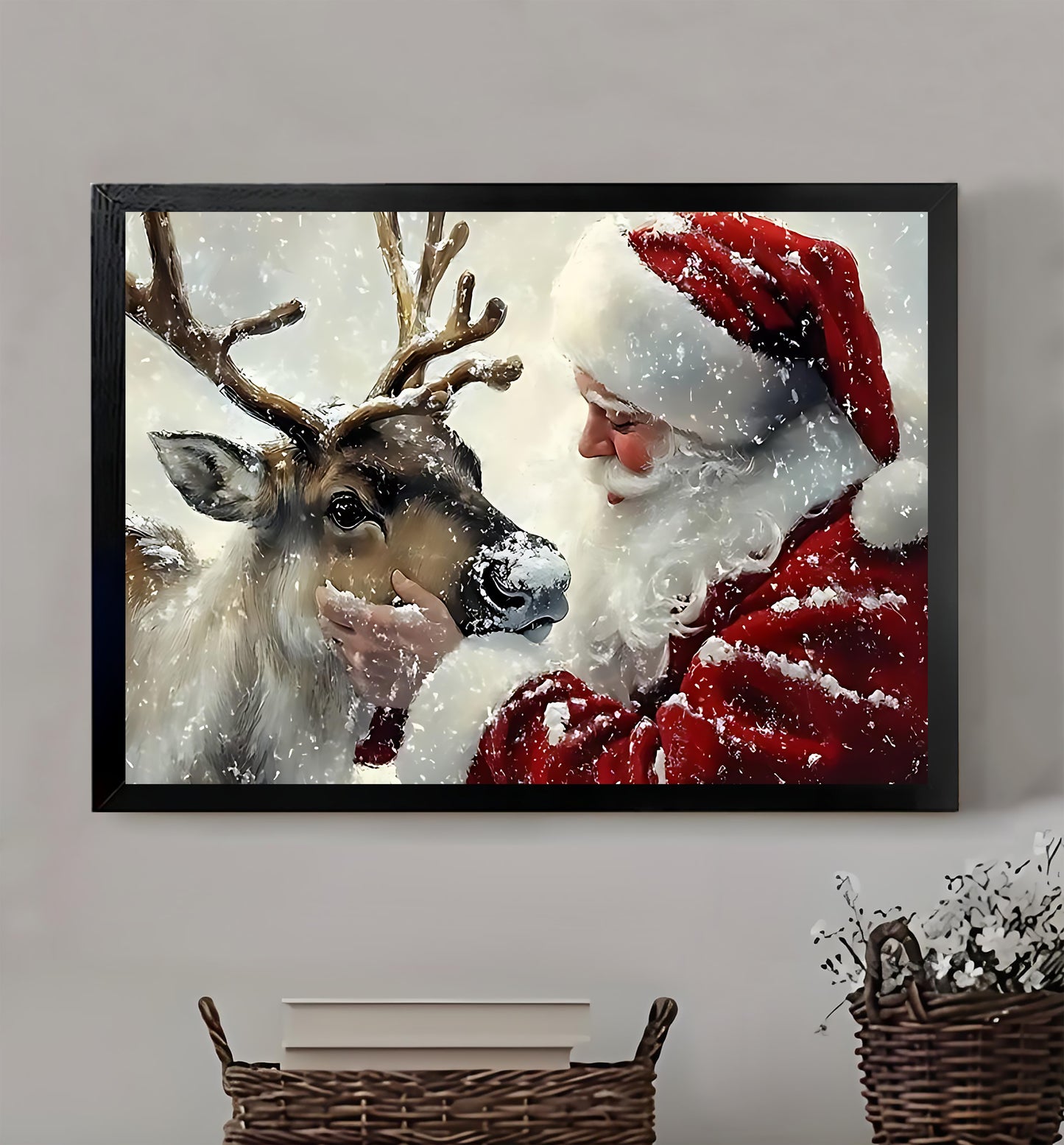 W201  Natural Wood Canvas – High-Quality Abstract Art | Perfect for Living Room & Office