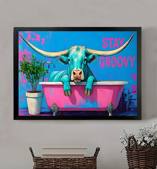 W206  Natural Wood Canvas – High-Quality Abstract Art | Perfect for Living Room & Office