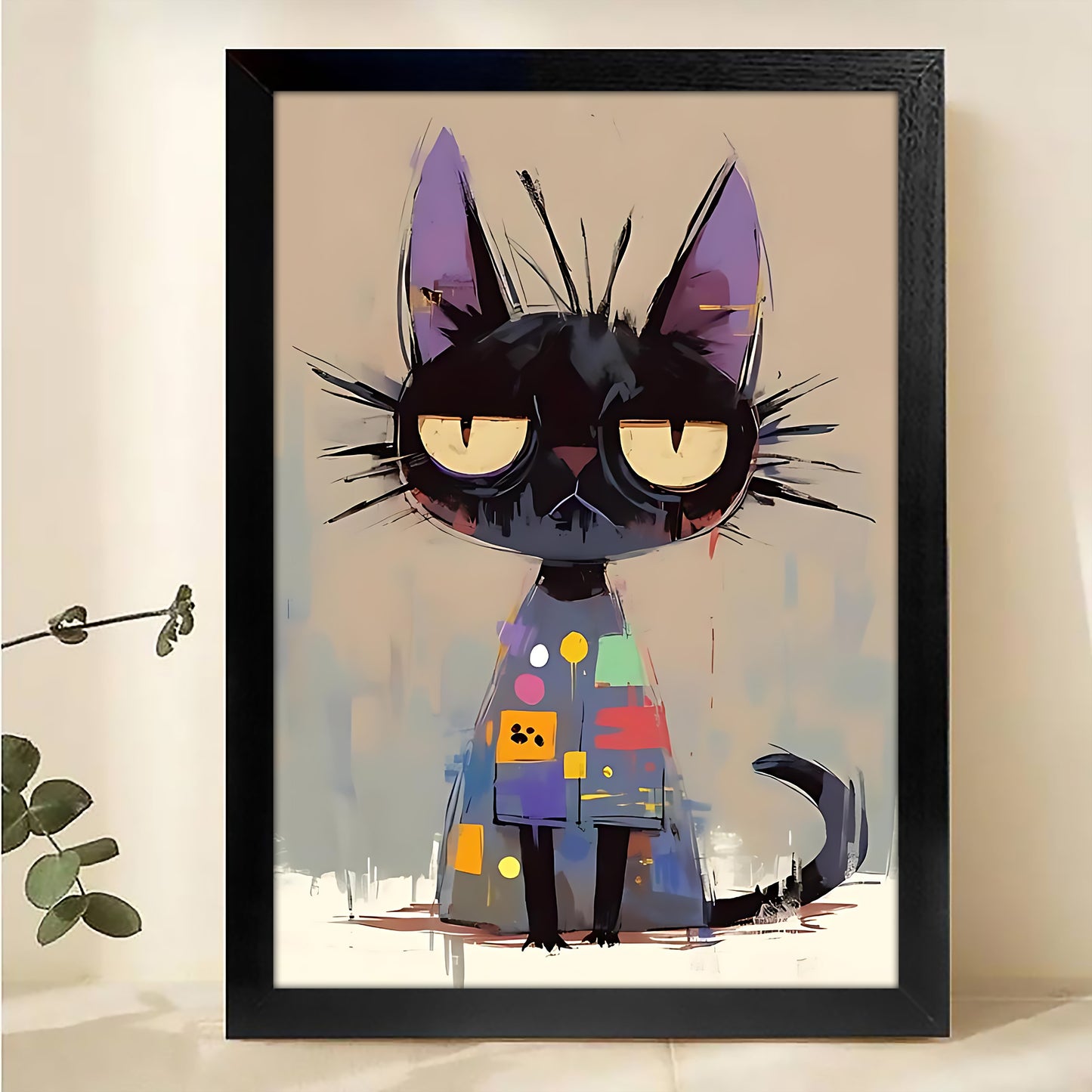 W322 Natural Wood Canvas – High-Quality Abstract Art | Perfect for Living Room & Office