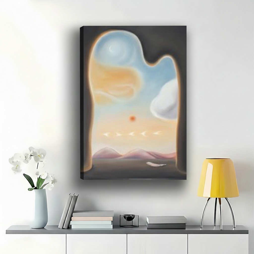 抽象拱门风景画-内绷画布场景