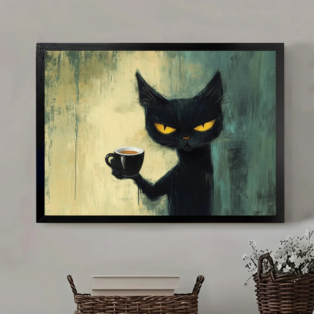 浓缩咖啡猫场景替换