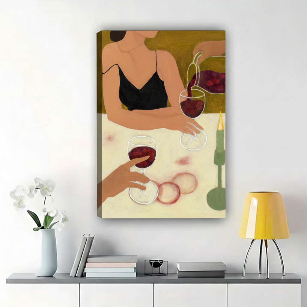 女性品酒画-详情页-仅替换