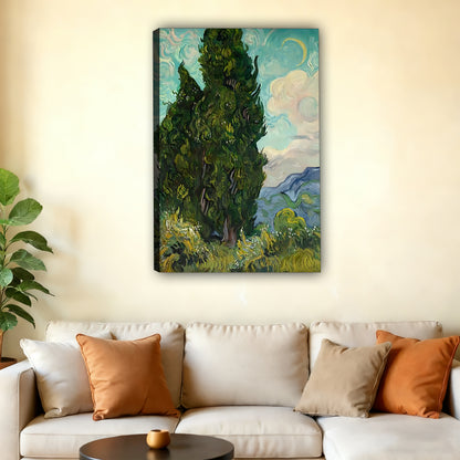 W394 Natural Wood Grain Canvas Decorative Painting – High-Quality Abstract Art | Ideal for Living Rooms and Offices