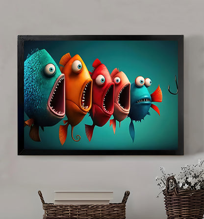 W207  Natural Wood Canvas – High-Quality Abstract Art | Perfect for Living Room & Office