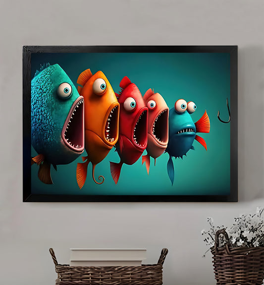 W207  Natural Wood Canvas – High-Quality Abstract Art | Perfect for Living Room & Office