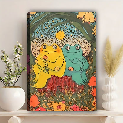 W380 Natural Wood Grain Canvas Decorative Painting – High-Quality Abstract Art | Ideal for Living Rooms and Offices