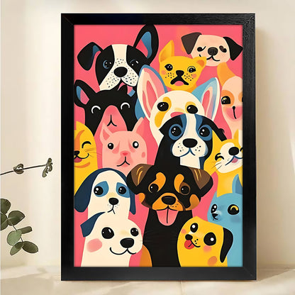 W230 Natural Wood Canvas – High-Quality Abstract Art | Perfect for Living Room & Office