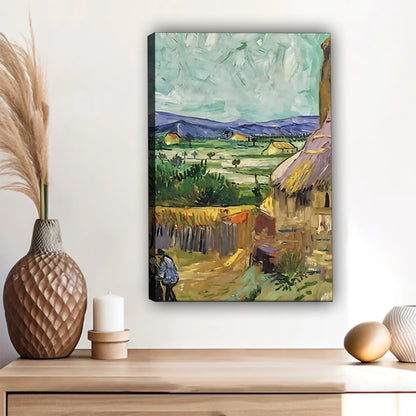 W400 Natural Wood Grain Canvas Decorative Painting – High-Quality Abstract Art | Ideal for Living Rooms and Offices