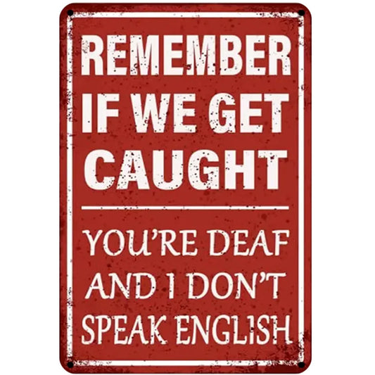 8x12 Warning Metal Sign – People Beyond This Point Metal Teneke Levha Duvar Dekoru |Tin & Time Co #A004