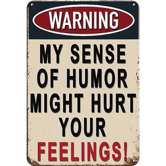 8x12 Warning Metal Sign – People Beyond This Point Metal Teneke Levha Duvar Dekoru |Tin & Time Co #A009