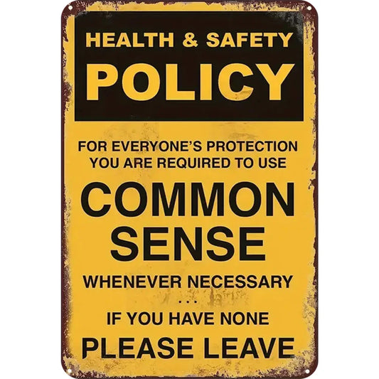 8x12 Warning Metal Sign – People Beyond This Point Metal Teneke Levha Duvar Dekoru |Tin & Time Co #A011