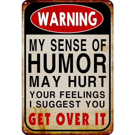 8x12 Warning Metal Sign – People Beyond This Point Metal Teneke Levha Duvar Dekoru |Tin & Time Co #A017