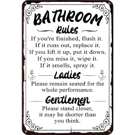 8x12 Warning Metal Sign – People Beyond This Point Metal Teneke Levha Duvar Dekoru |Tin & Time Co #A019