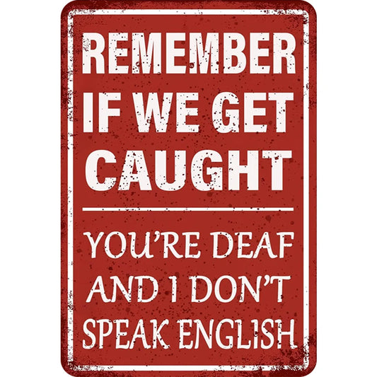 8x12 Warning Metal Sign – People Beyond This Point Metal Teneke Levha Duvar Dekoru |Tin & Time Co #A022