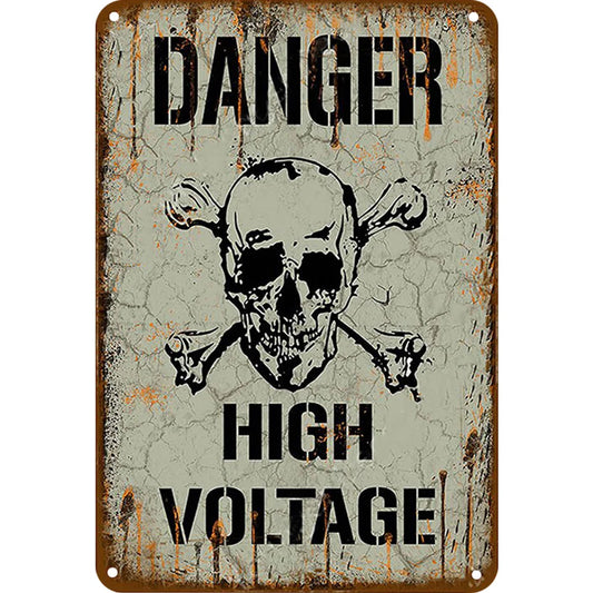 8x12 Warning Metal Sign – People Beyond This Point Metal Teneke Levha Duvar Dekoru |Tin & Time Co #A033