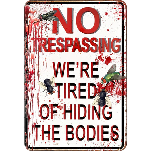 8x12 Warning Metal Sign – People Beyond This Point Metal Teneke Levha Duvar Dekoru |Tin & Time Co #A034