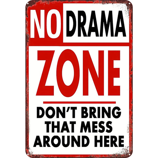 8x12 Warning Metal Sign – People Beyond This Point Metal Teneke Levha Duvar Dekoru |Tin & Time Co #A040