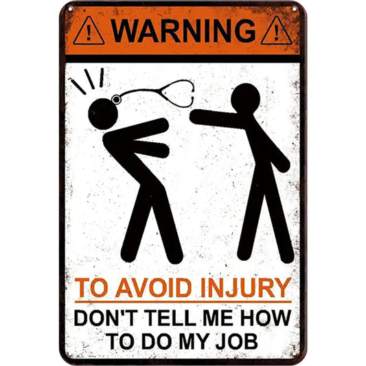 8x12 Warning Metal Sign – People Beyond This Point Metal Teneke Levha Duvar Dekoru |Tin & Time Co #A041