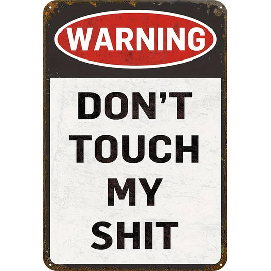 8x12 Warning Metal Sign – People Beyond This Point Metal Teneke Levha Duvar Dekoru |Tin & Time Co #A046