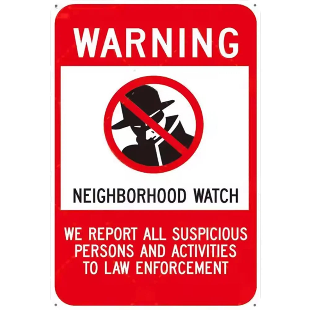 8x12 Warning Metal Sign – People Beyond This Point Metal Teneke Levha Duvar Dekoru |Tin & Time Co #A052