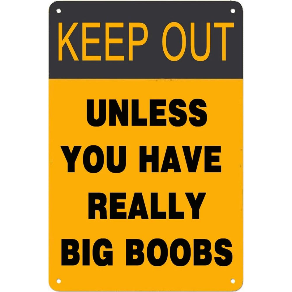 8x12 Warning Metal Sign – People Beyond This Point Metal Teneke Levha Duvar Dekoru |Tin & Time Co #A064