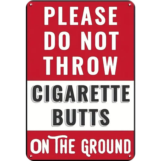 8x12 Warning Metal Sign – People Beyond This Point Metal Teneke Levha Duvar Dekoru |Tin & Time Co #A068