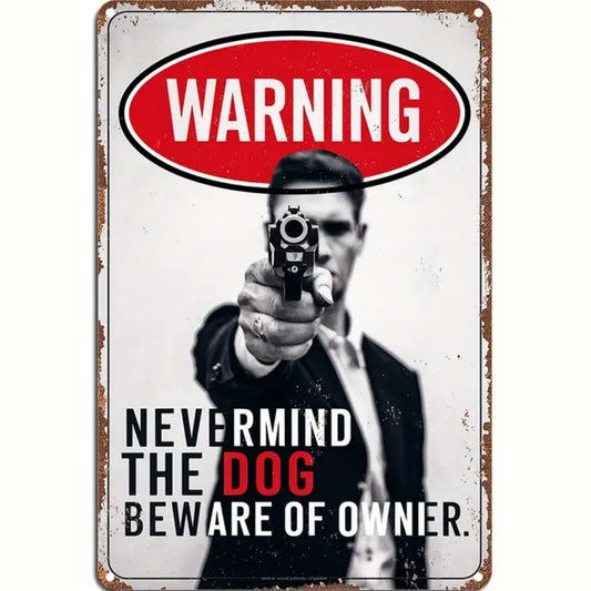 8x12 Warning Metal Sign – People Beyond This Point Metal Teneke Levha Duvar Dekoru |Tin & Time Co #A069