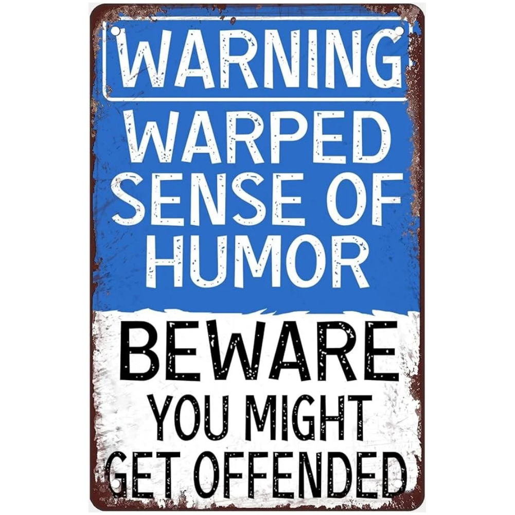 8x12 Warning Metal Sign – People Beyond This Point Metal Teneke Levha Duvar Dekoru |Tin & Time Co #A082