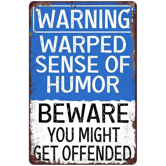 8x12 Warning Metal Sign – People Beyond This Point Metal Teneke Levha Duvar Dekoru |Tin & Time Co #A082