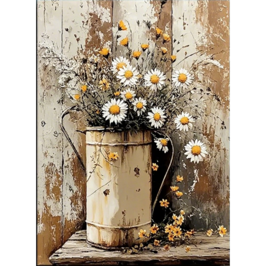 8x12 Beautuiful Flower Metal Sign – Vintage Tin Wall Art for Flower Lovers & Homes | Tin & Time Co. #C051