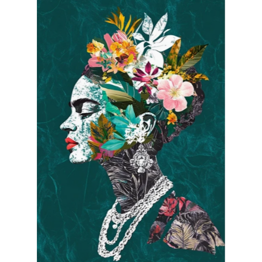8x12 Beautuiful Flower Metal Sign – Vintage Tin Wall Art for Flower Lovers & Homes | Tin & Time Co. #C064