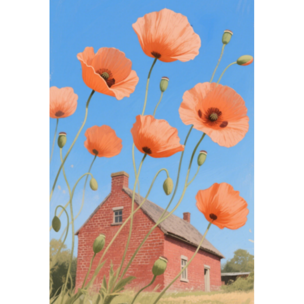 8x12 Beautuiful Flower Metal Sign – Vintage Tin Wall Art for Flower Lovers & Homes | Tin & Time Co. #C078