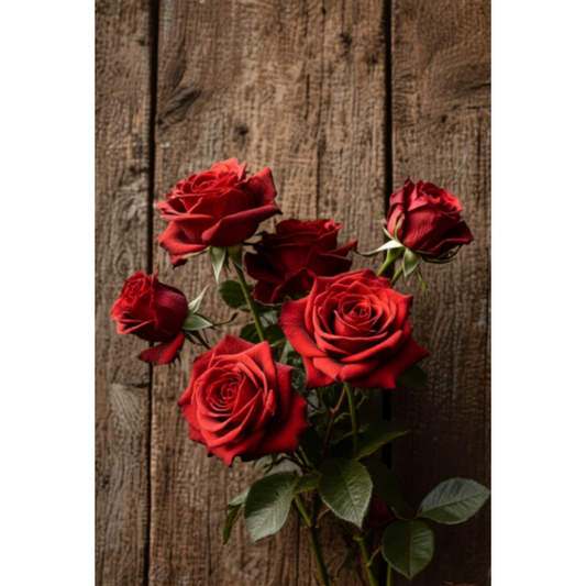 8x12 Beautuiful Flower Metal Sign – Vintage Tin Wall Art for Flower Lovers & Homes | Tin & Time Co. #C080