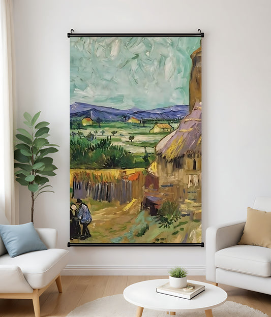 H014 Oil Canvas Scroll Painting – Classic Artwork for Living Spaces| Wallcow