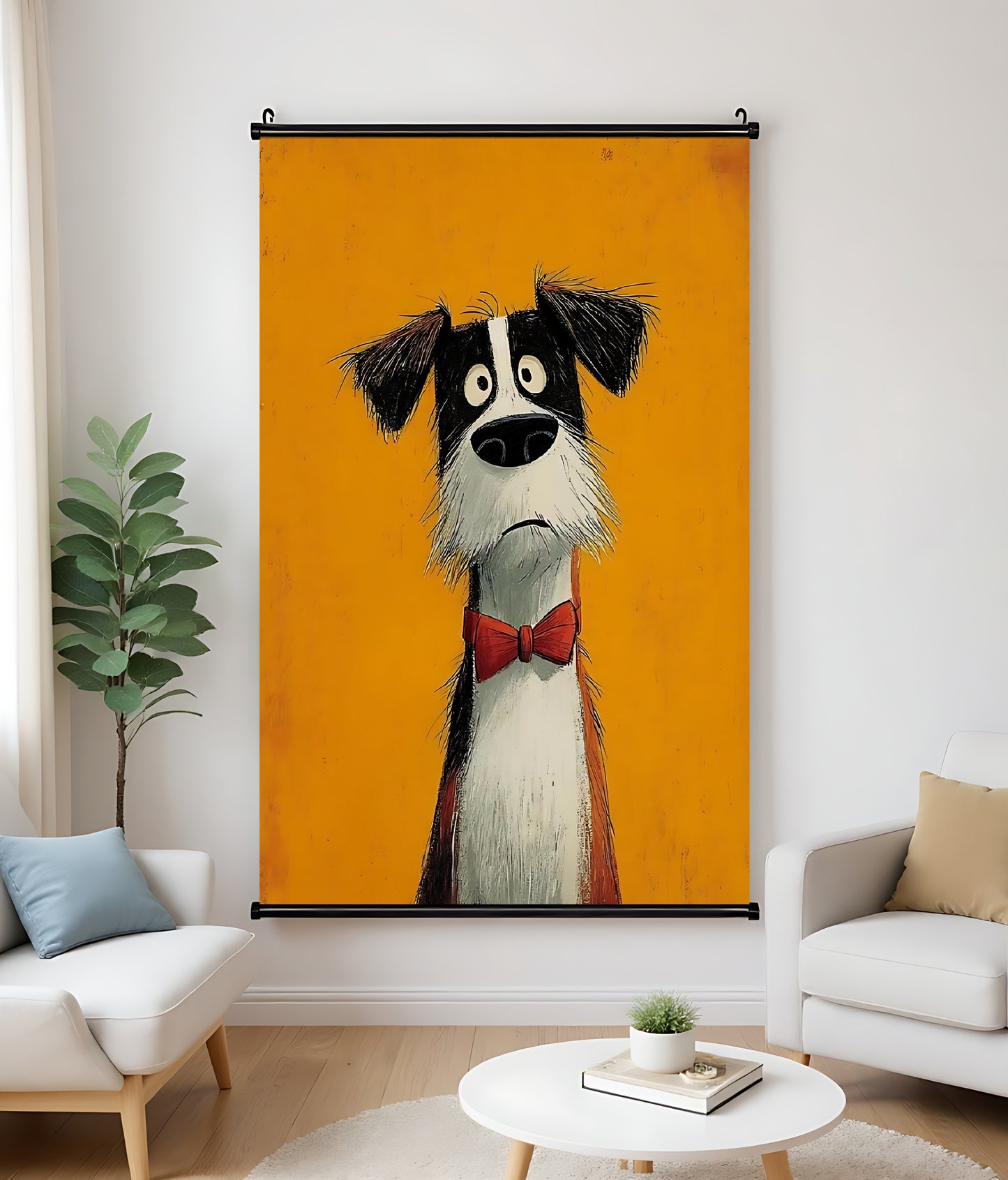 H016 Oil Canvas Scroll Painting – Classic Artwork for Living Spaces| Wallcow