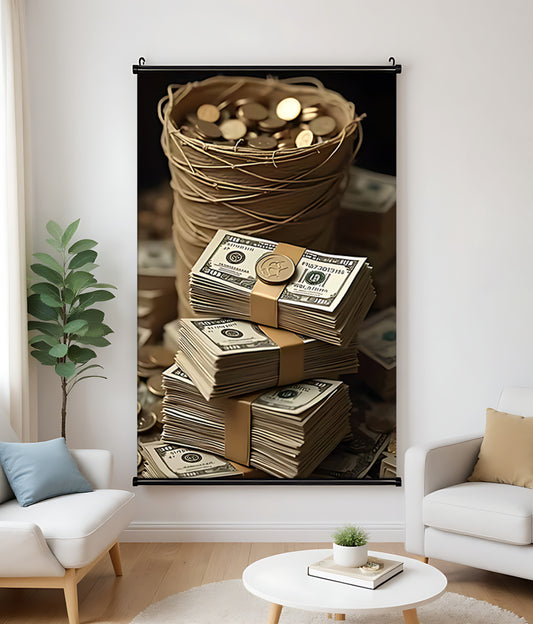 H020 Oil Canvas Scroll Painting – Classic Artwork for Living Spaces| Wallcow