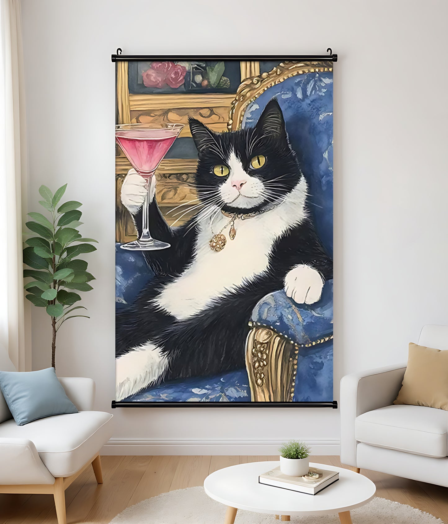 H019 Oil Canvas Scroll Painting – Classic Artwork for Living Spaces| Wallcow